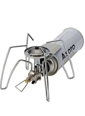 SOTO户外ST-310黑白蜘蛛炉日本便捷高山野营炉露营登山大火力气炉