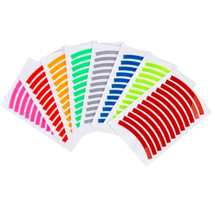 儿童平衡车反光贴自行车装饰改色贴纸夜光轮胎轮毂车灯条改装配件