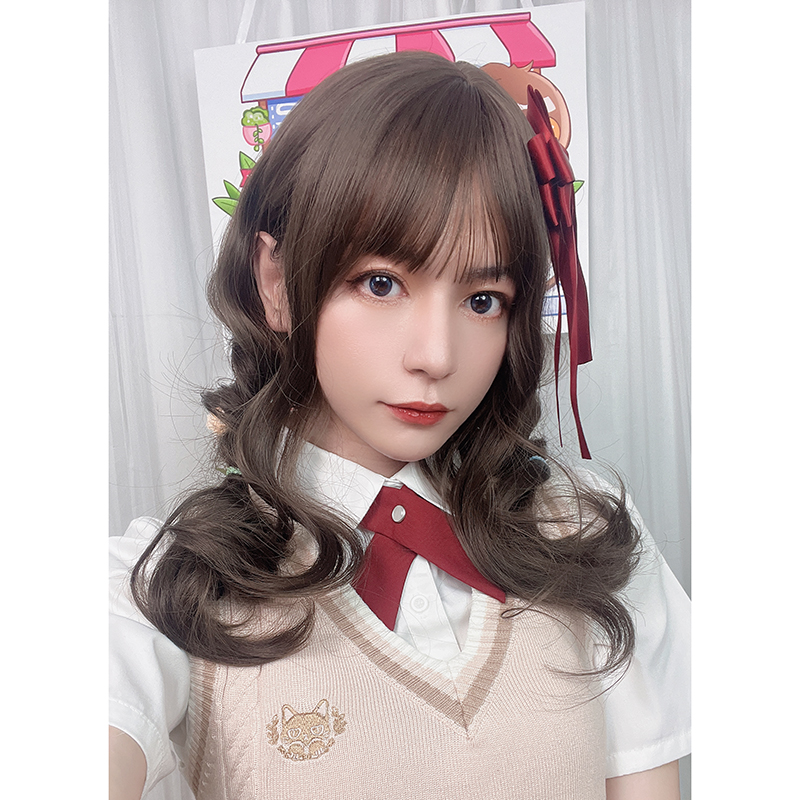 假发女长发自然色全头套式