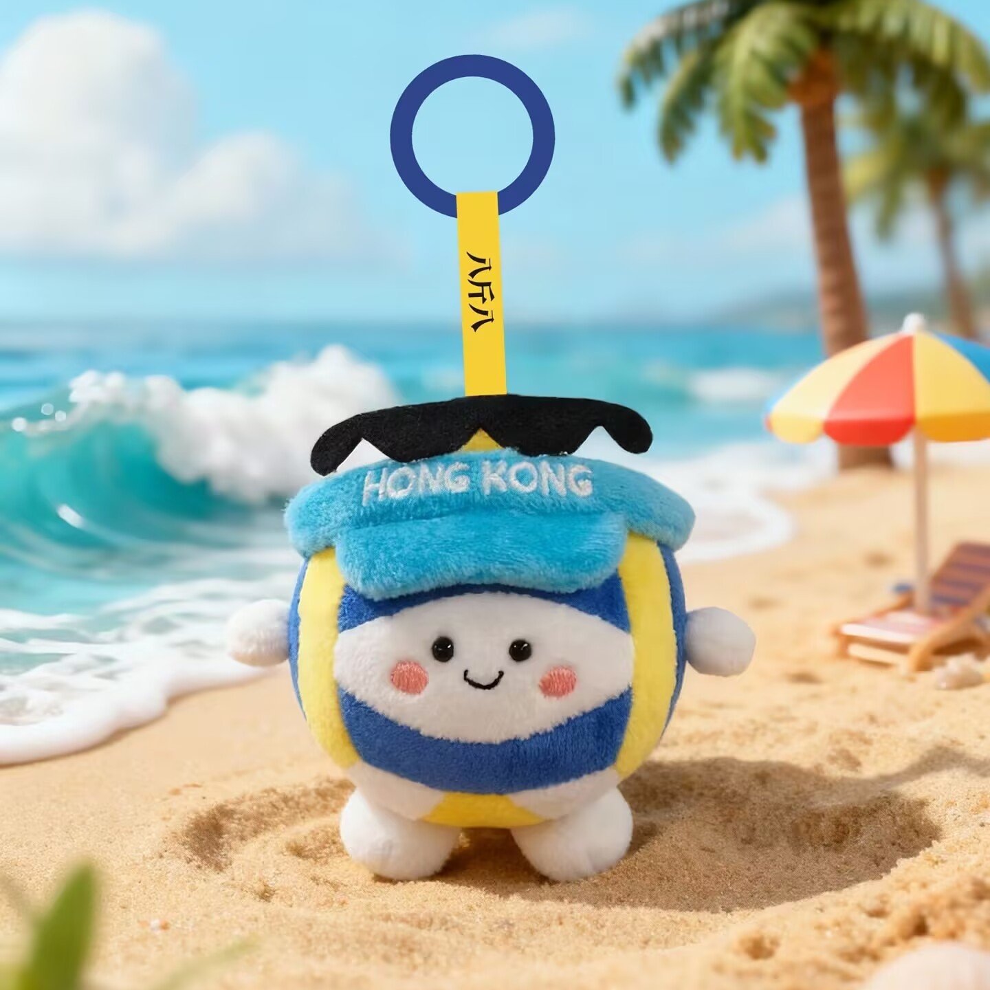 新款羽毛球搭子挂件成品可爱萌萌fufu毛绒挂件玩偶礼物朋友