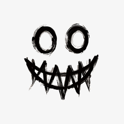 桃山tattoo 暗黑系不良小丑joker鬼脸笑脸仿真刺青防水纹身贴纸