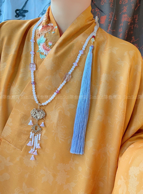 「若桃夭」新中式明制璎珞项链