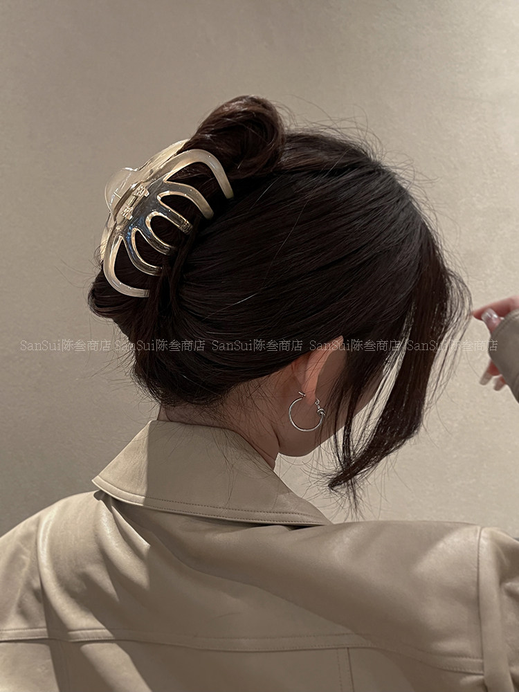 法式复古慵懒大号水母抓夹
