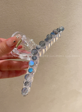 透明醋酸镶钻超大号抓夹