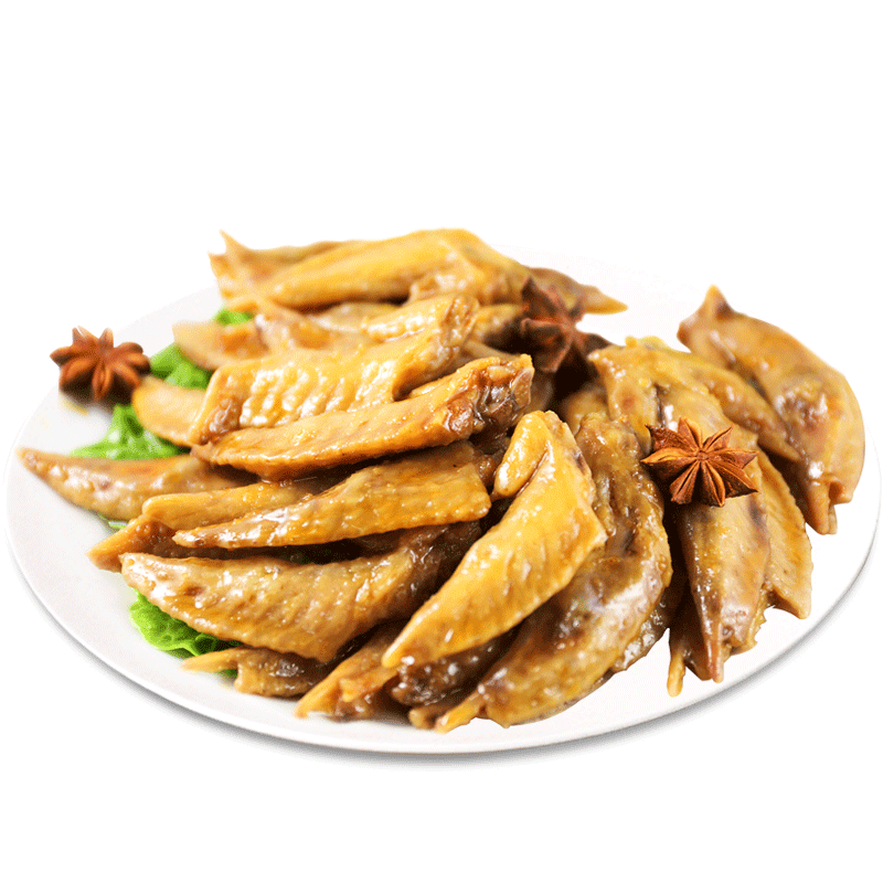 不老神气调装卤味香辣鸡肉类零食小吃锁鲜鸡翅尖不辣