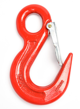 包邮国标眼型起重吊钩带保险货柜钩合金钢环眼钩大开口2吨5000LBS