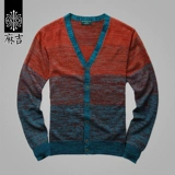 match Осенний свитер, японский воротник, трикотажный кардиган, V-образный вырез, большой размер