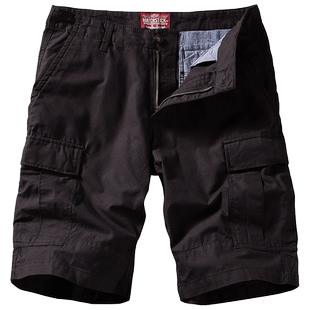 麻吉工装短裤男宽松大码五分裤潮夏季多口袋中裤休闲男装裤子3119