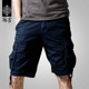 短裤 马裤 男潮牌宽松男士 大码 麻吉工装 夏季 休闲运动五分裤 中裤 3612