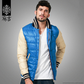 男士 match麻吉轻薄羽绒服男短款 青年冬季 休闲翻领外套潮男Y5514A