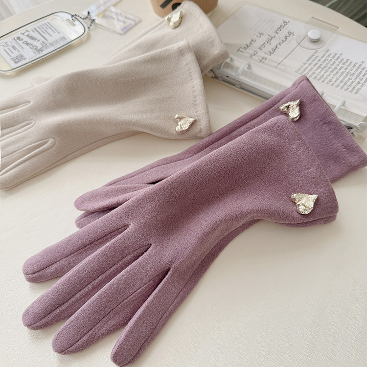 手套女士冬季防风保暖加绒骑车
