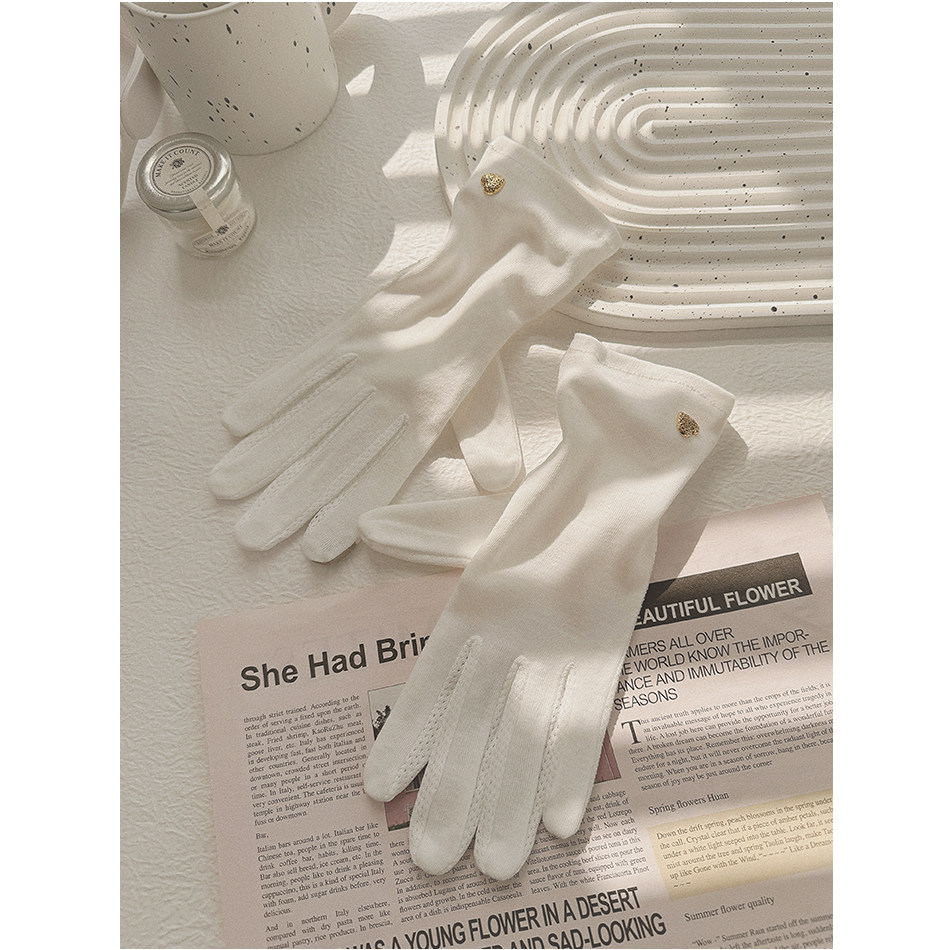 防晒手套女夏季薄款棉布防紫外线