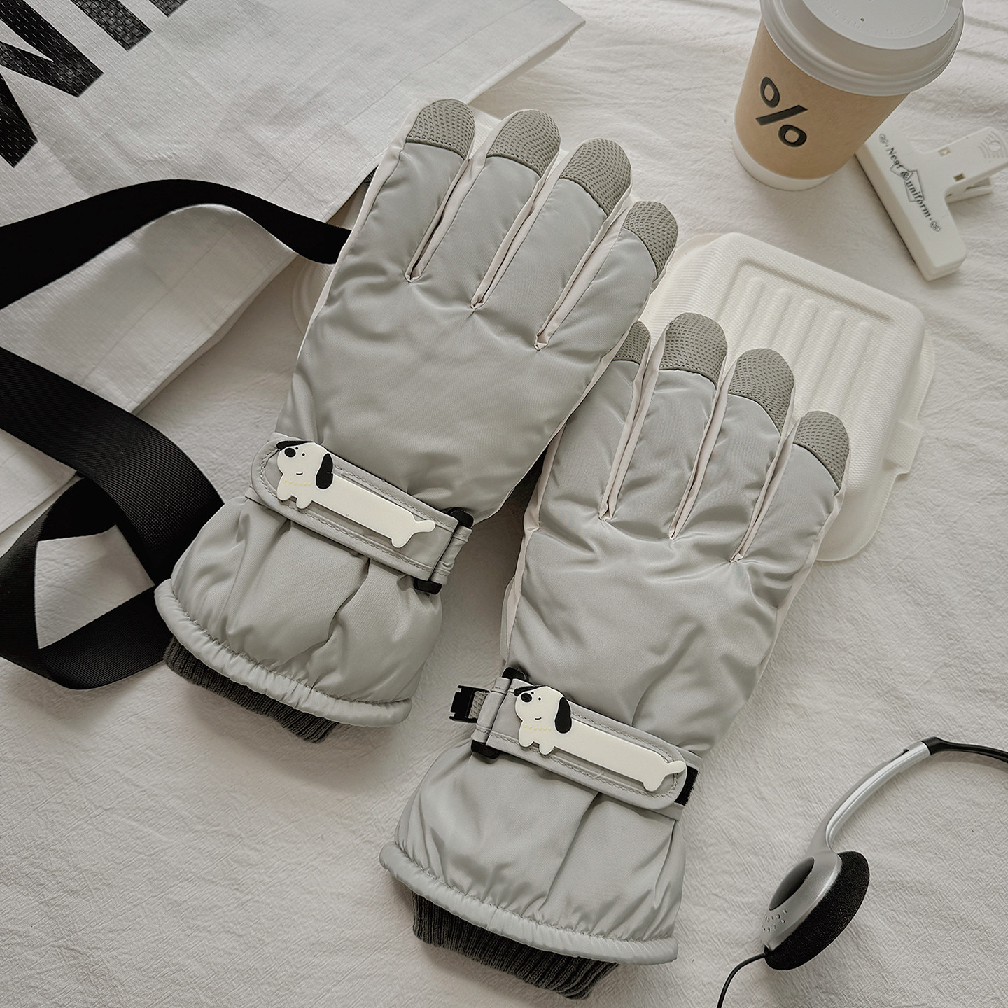 滑雪手套防滑防风骑行加绒加厚