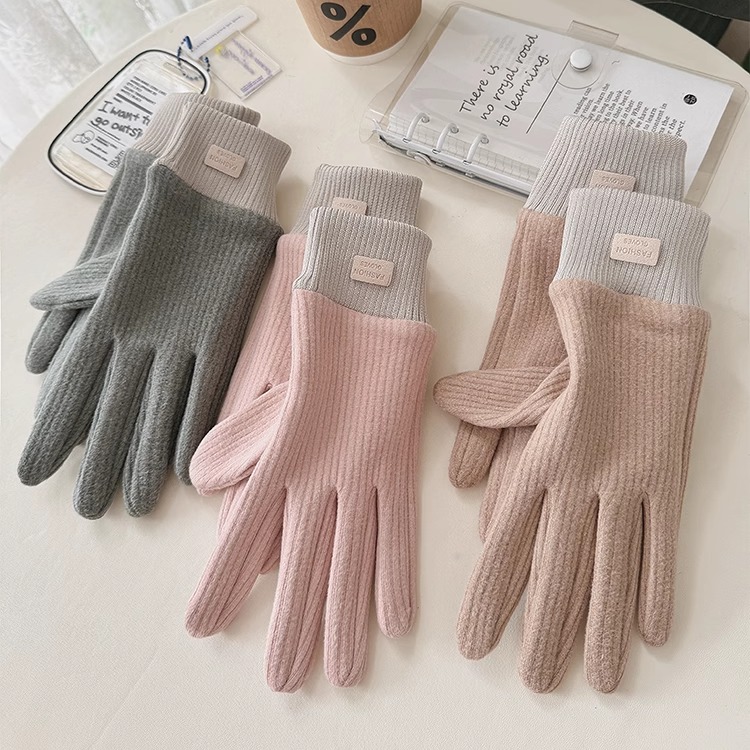 手套女春秋款骑行防风保暖