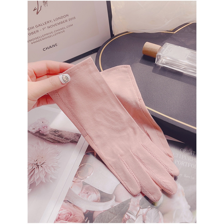 女士电动车春秋季短款防晒手套