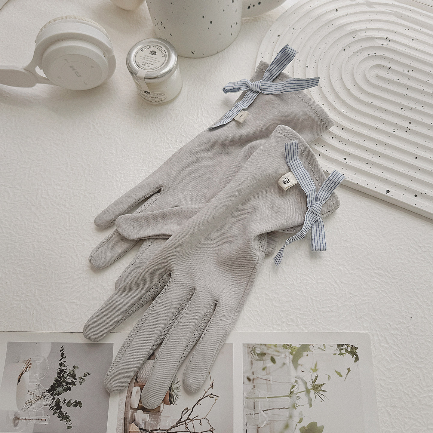 防晒手套薄款女骑行防紫外线开车