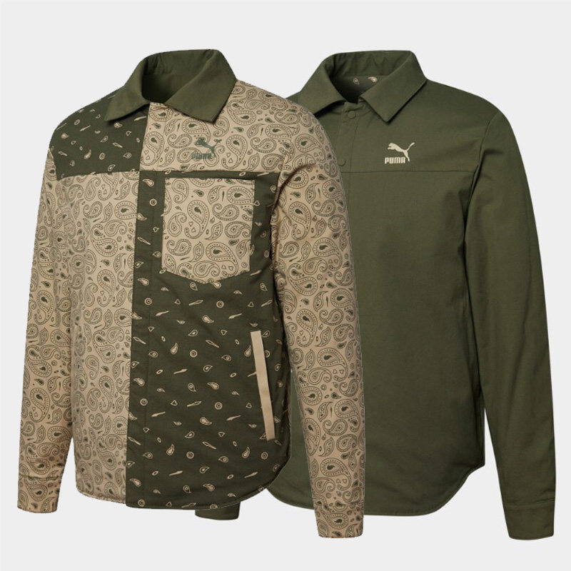 스팟 PUMA 푸마 재킷 남성 싱글 브레스트 셔츠 534972-12-01-64 53497212