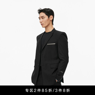 正装 Unawares. 单排扣西装 定制金属长条镶嵌经典 外套 男女同款