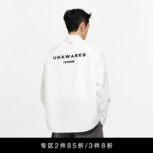 小众时尚 Unawares. 休闲百搭衬衫 立体牙刷刺绣宽松长袖 HOMME系列