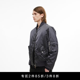 Unawares.男女同款 定制交叉钥匙徽章飞行员夹克棉服