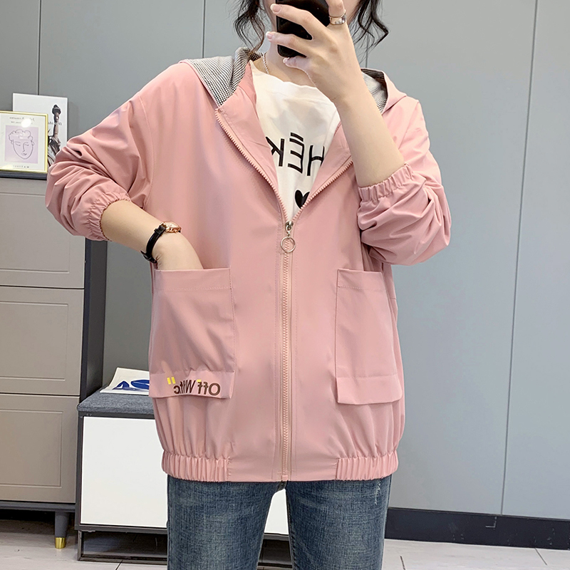 女士短外套春秋百搭2021年新款大码休闲夹克上衣小