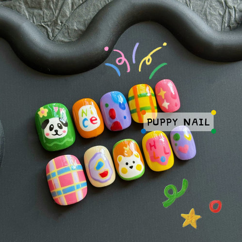 PUPPY家熊猫彩绘儿童穿戴甲