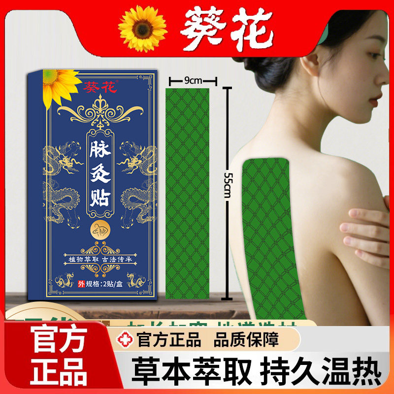 督脉龙骨艾灸贴凤脉带脉贴膝盖脊柱脊椎热敷贴艾草晒背部后背贴