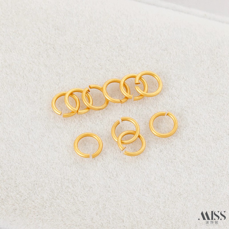 迷饰妮铜包金保色持久开口圈