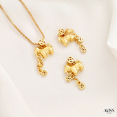 高保色18K包金铜钱马上有钱流苏吊坠diy手工手链项链吊饰品配件