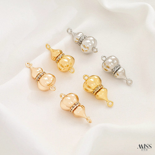 祢饰妮铜镀真金南瓜葫芦螺旋扣