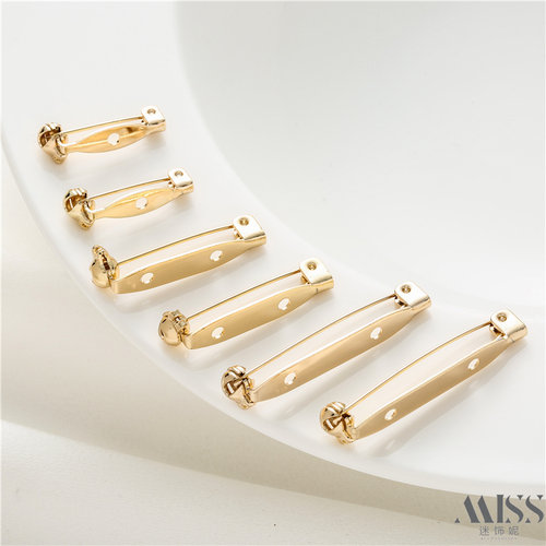 迷饰妮铜包金保色别针包邮镀金