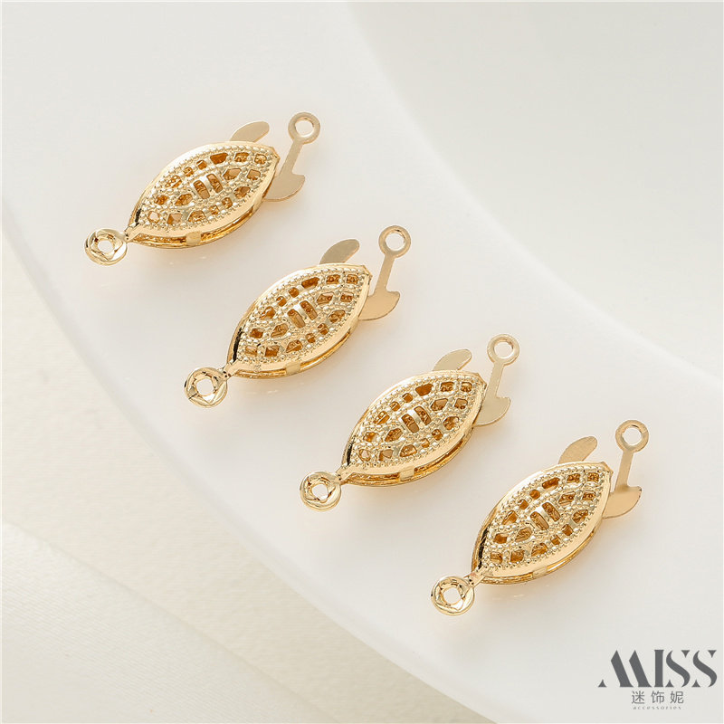 14K包金保色镂空马眼插片扣连接扣diy手工珍珠项链收尾扣饰品配件,饰品/流行首饰/时尚饰品新,扣,淘宝优惠券,粉丝福利购,淘宝优惠卷