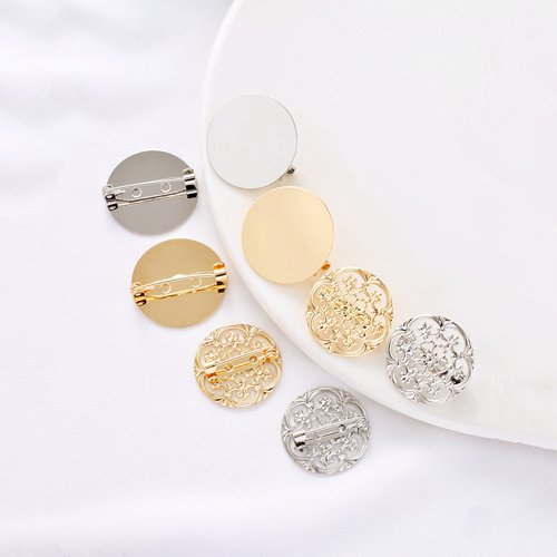 祢饰妮金属镀金保色别针托