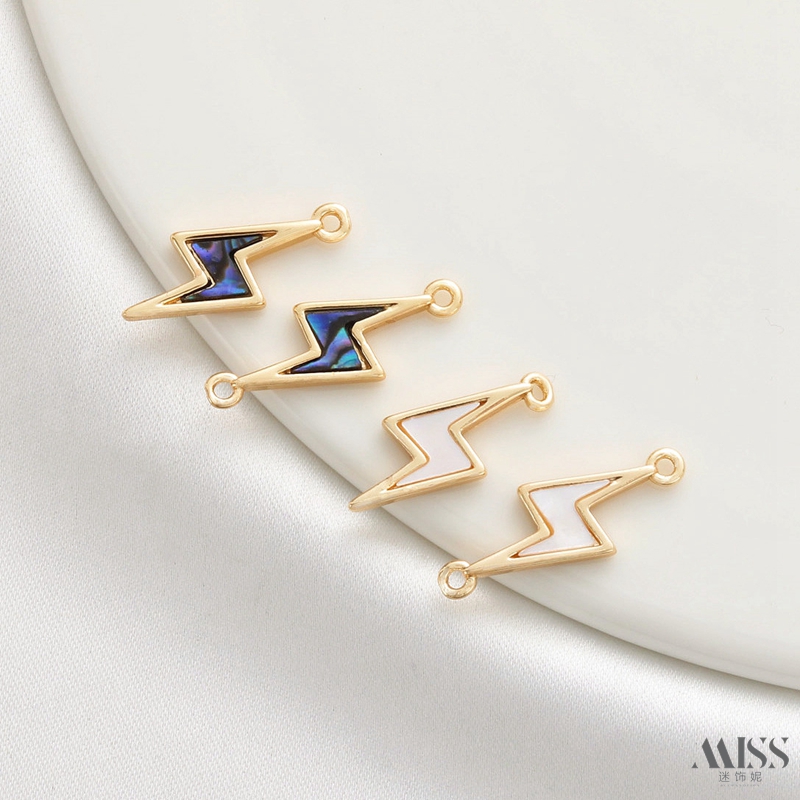 祢饰妮女铜包金保色粘贝壳吊坠