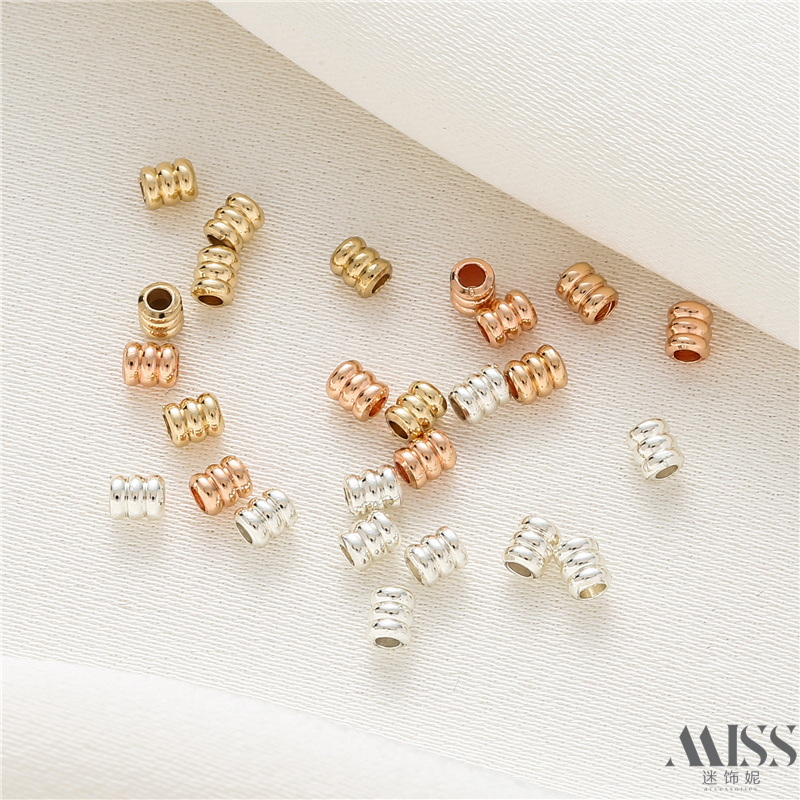 迷饰妮金属镀金保色隔珠包邮