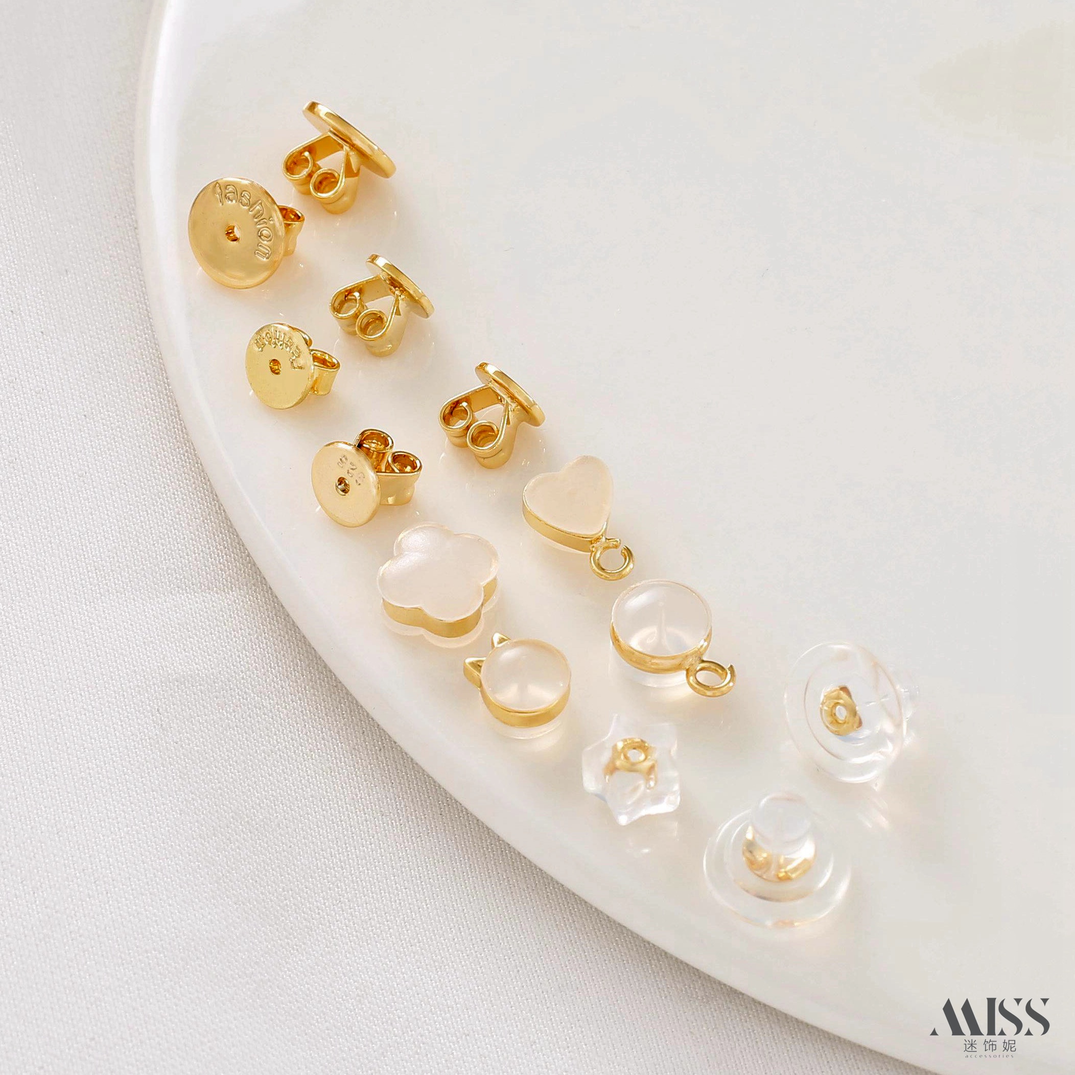 祢饰妮硅胶+铜保色耳迫耳堵