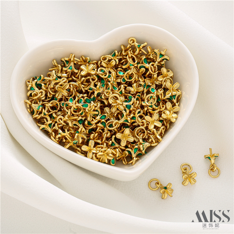 金属镀金保色持久珠托包邮