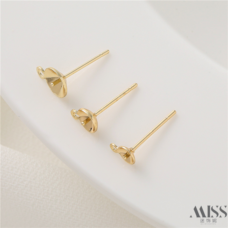 迷饰妮耳针包邮保色金属镀金