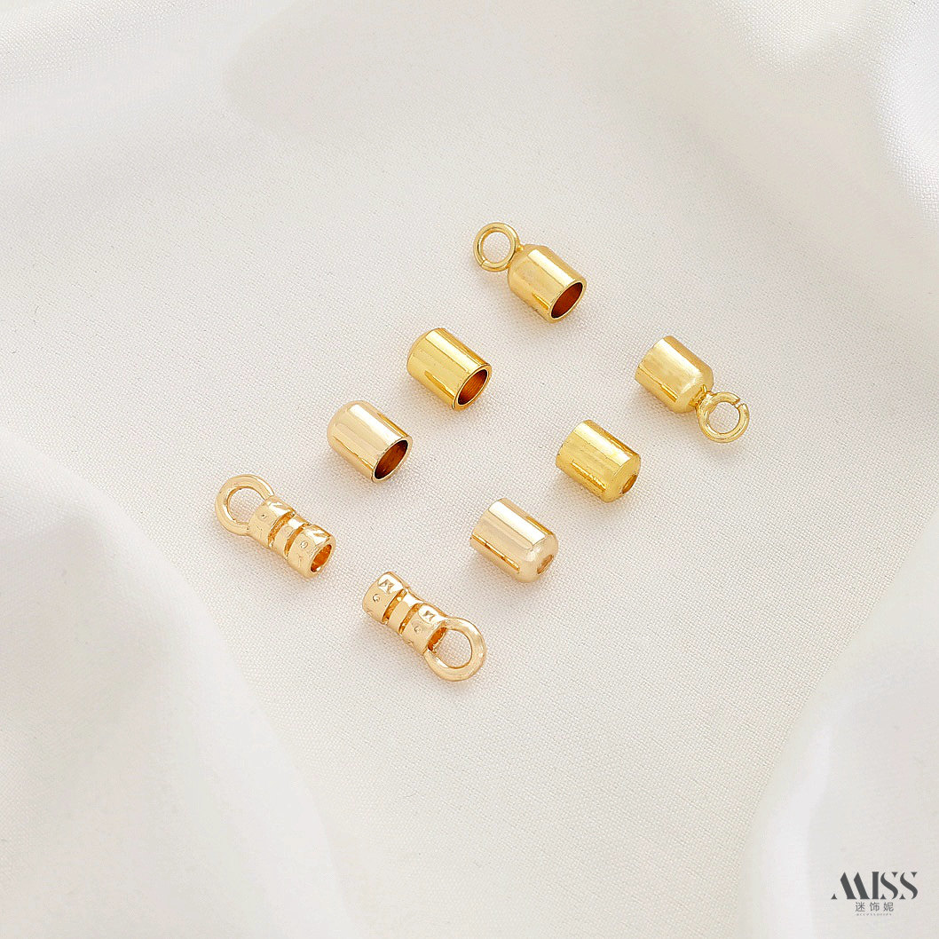 14K包金保色皮绳收尾扣焊圈吊钟diy手工编绳链条卡扣饰品连接配件,饰品/流行首饰/时尚饰品新,扣,淘宝优惠券,粉丝福利购,淘宝优惠卷