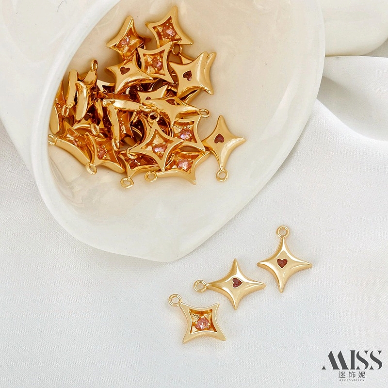 祢饰妮女士铜包金+锆石保色吊坠