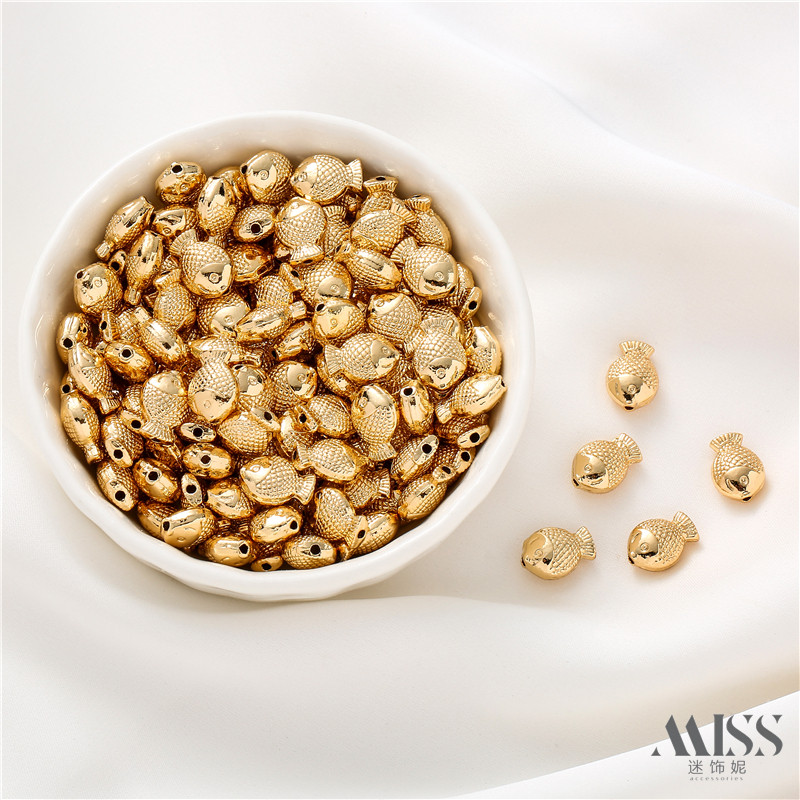 14K包金直孔鱼形隔珠diy配件手工手链项链制作首饰品配饰散珠材料,饰品/流行首饰/时尚饰品新,其他DIY饰品配件,淘宝优惠券,粉丝福利购,淘宝优惠卷