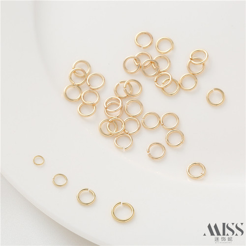 迷饰妮铜包金保色开口圈连接环