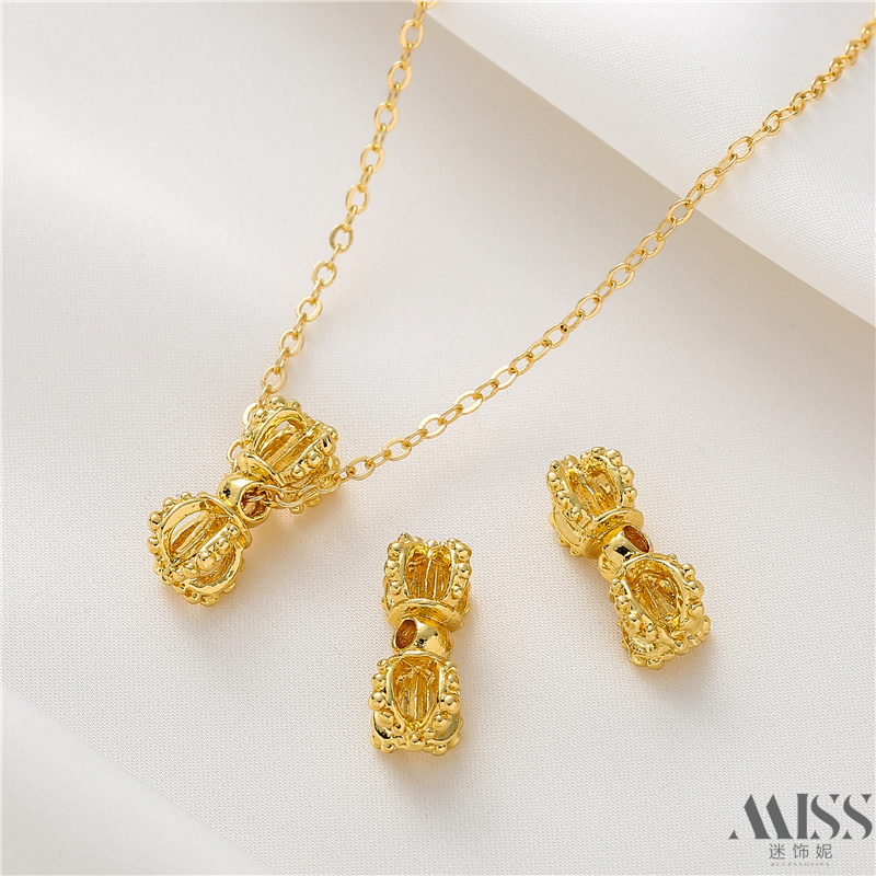 迷饰妮合金镀金镀银保色散珠包邮