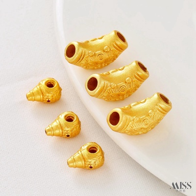 祢饰妮金属包金保色三通隔珠