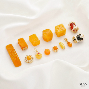 天然黄翡方块莲花手牌玛瑙天珠蜜蜡平安扣真我滴溜隔珠diy饰配件