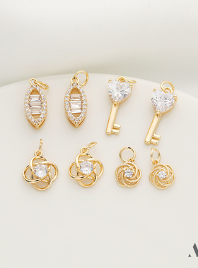 迷饰妮女金属镀金保色吊坠包邮