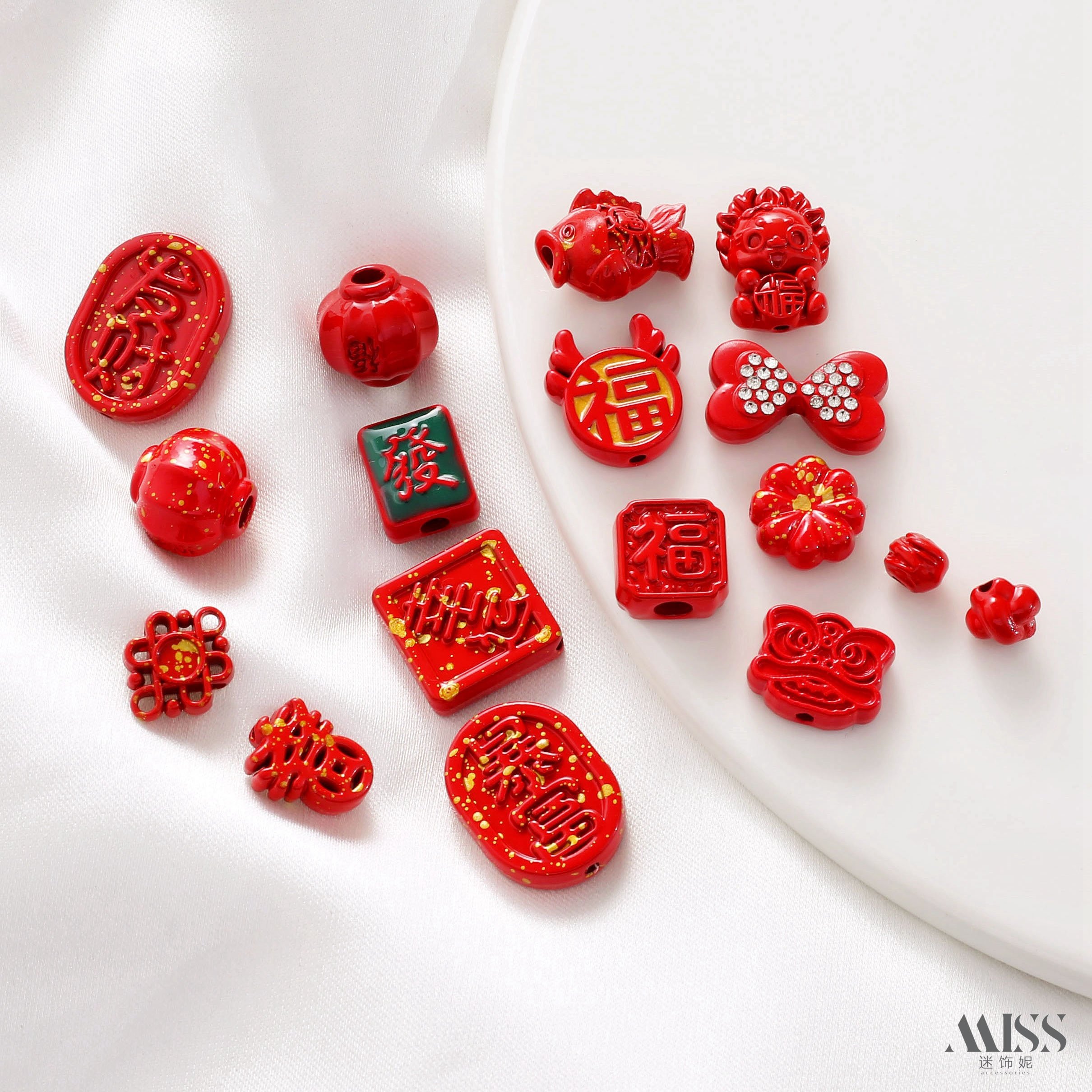 中国红龙年新年平安喜乐发财福牌灯笼珠diy手链挂链编绳串饰配件,饰品/流行首饰/时尚饰品新,其他DIY饰品配件,淘宝优惠券,粉丝福利购,淘宝优惠卷