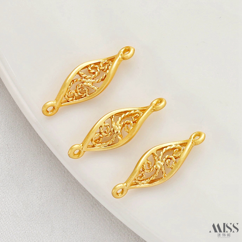 祢饰妮铜包金保色双吊连接件