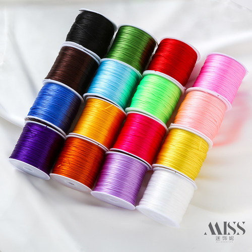 弹力串珠线黑色皮筋耐磨松紧