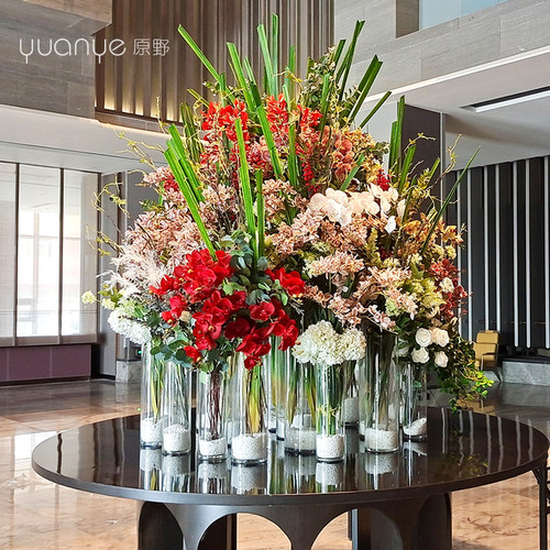 高档酒店大堂仿真假花摆设件